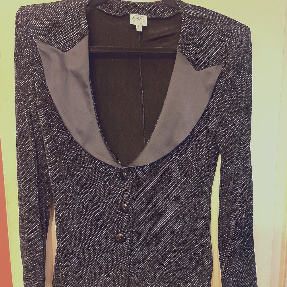 Armani Collezoni Glitter Sparkle Blazer